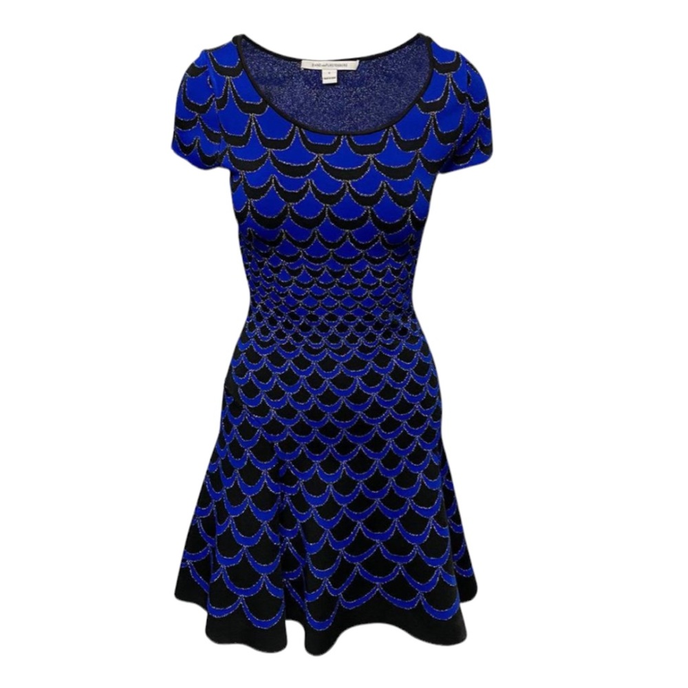Loved Alina In Blue Rayon Short Casual Dress
